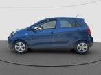 Kia Picanto 1.0 CVVT ComfortLine - Airco (bj 2016), Auto's, Kia, Stof, Gebruikt, Zwart, Blauw