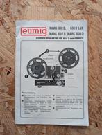Eumig Handleiding Projector, Ophalen of Verzenden, Gebruikt