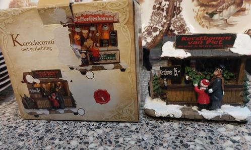 Lemax Kerststalletje met kerstbomen, Diversen, Kerst, Gebruikt, Ophalen of Verzenden
