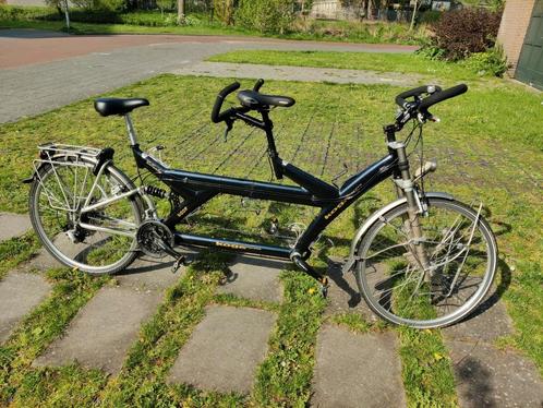 Koga Miyata TwinTraveller tandem met upgrades, Fietsen en Brommers, Fietsen | Tandems, Gebruikt, Meer dan 20 versnellingen, Vering