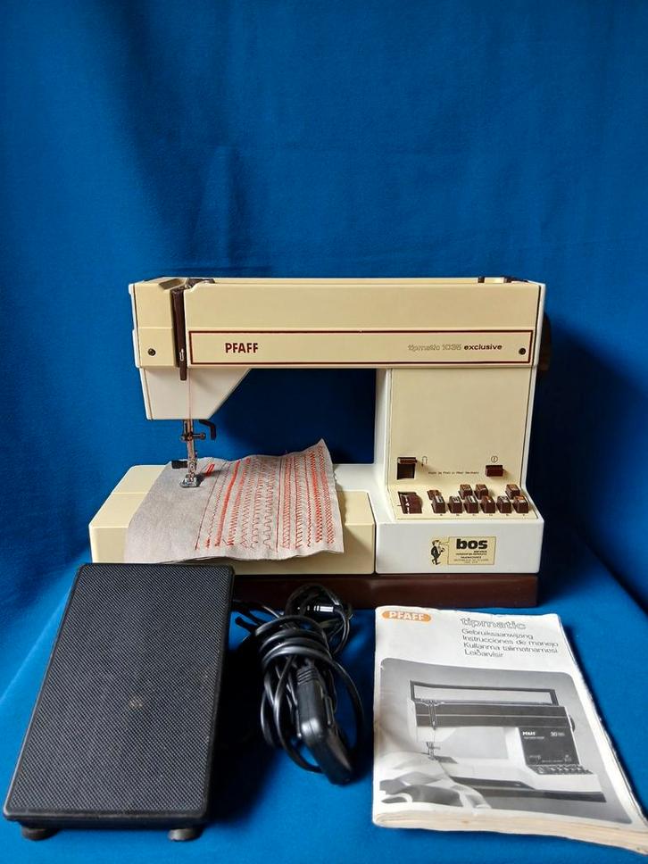 Pfaff Tipmatic 1035 Exclusive Naaimachine, Hobby en Vrije tijd, Naaimachines en Toebehoren, Gebruikt, Naaimachine, Pfaff, Ophalen of Verzenden