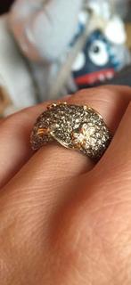 Cocktail ring, Lyppens Amsterdam. zeldzaam. Niet gedragen, Sieraden, Tassen en Uiterlijk, Ringen, Ophalen, Zo goed als nieuw, Goud