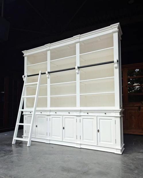 Witte Boekenkast | Winkelkast | XXL Bibliotheekkast #2178, Huis en Inrichting, Kasten | Boekenkasten, Zo goed als nieuw, 200 cm of meer