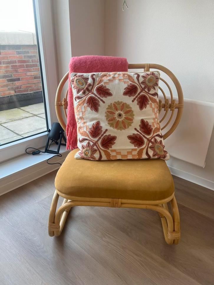 Rotan fauteuil, Huis en Inrichting, Fauteuils, Zo goed als nieuw, 50 tot 75 cm, 75 tot 100 cm, Ophalen