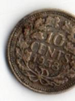 Te koop Zilveren 10 cent 1938, Postzegels en Munten, Munten | Nederland, Zilver, Ophalen of Verzenden, 10 cent, Koningin Wilhelmina