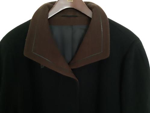 Sixth Sense jas zwart met donkerbruine kraag en revers, Kleding | Dames, Jassen | Winter, Zo goed als nieuw, Maat 38/40 (M), Zwart