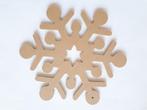 MDF sneeuwvlok Ø 22 cm, dikte 5 mm, Materiaal, ., Nieuw, Ophalen of Verzenden