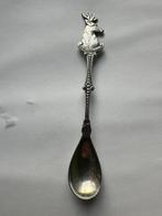 Verzilverd dierenbescherming Hert lepeltje theelepeltje., Antiek en Kunst, Ophalen of Verzenden