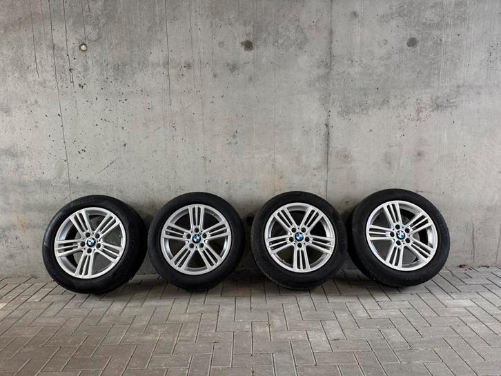 Originele BMW X3 velgen met runflat winterbanden, Auto-onderdelen, Banden en Velgen, Banden en Velgen, Winterbanden, 18 inch, 245 mm