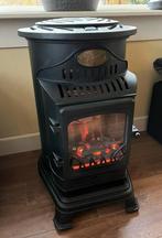 Provence gaskachel (2 jr oud) z.g.a.n. + houtblok-element, Ophalen, Zo goed als nieuw, Gas, Gaskachel