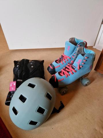 Story Duchess rolschaatsen maat 42, met helm en bescherming! beschikbaar voor biedingen