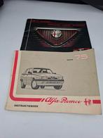 Alfa romeo 75  ( youngtimer oldtimer qv ) instructie extra s, Ophalen of Verzenden
