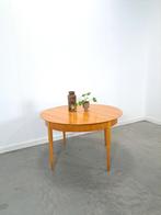 Lübke design uitschuifbare ronde eettafel vintage, Gebruikt, 100 tot 150 cm, Rond, Ophalen of Verzenden