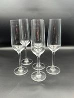 Set van 5 Luxe Champagneglazen – Kristalachtig met Originele, Ophalen of Verzenden, Zo goed als nieuw, Overige typen