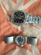 2 dames horloges, 1x Esprit 1x Claudio Call, Staal, Gebruikt, Staal, Ophalen of Verzenden