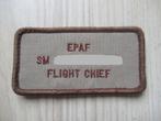 Nametag RNLAF European Participating Air Forces Flight Chief, Verzamelen, Embleem of Badge, Nederland, Luchtmacht, Verzenden