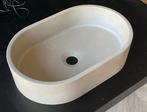 Ovale betonnen wasbak, Huis en Inrichting, Badkamer | Badkamermeubels, Nieuw, Minder dan 100 cm, Wasbak of Wastafel, 25 tot 50 cm