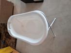 Wit babybadje met onderstel   merk Hema, Kinderen en Baby's, Badjes en Verzorging, Ophalen, Zo goed als nieuw, Badje