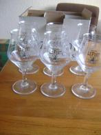 6 brasserie le fort  bierglazen, Ophalen of Verzenden, Nieuw, Glas of Glazen, Overige merken