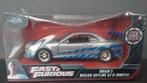 Brian's Nissan Skyline GT-R Bnr34 1:32 Jada Fast Furious Pol, Hobby en Vrije tijd, Modelauto's | 1:32, Verzenden, Nieuw, Auto