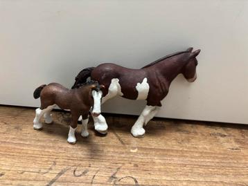  Schleich Horse Club – Clydesdale merrie & veulen beschikbaar voor biedingen