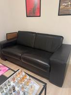Leren bank in perfect staat, 150 tot 200 cm, Ophalen of Verzenden, Zo goed als nieuw, Rechte bank
