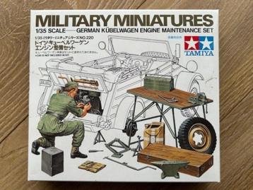 1:35 1/35 Tamiya German Kubelwagen Engine Maintenance Set beschikbaar voor biedingen