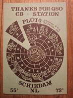 QSL Kaart - Pluto - Schiedam, Verzamelen, Ophalen of Verzenden, Zo goed als nieuw