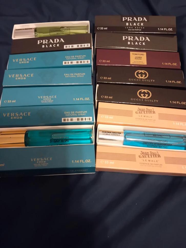 Parfum Collectie: Prada, Versace, Gucci, Jean Paul (33ml), Sieraden, Tassen en Uiterlijk, Uiterlijk | Parfum, Nieuw, Ophalen of Verzenden