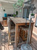 Teak houten buiten tafel, Ophalen, Gebruikt
