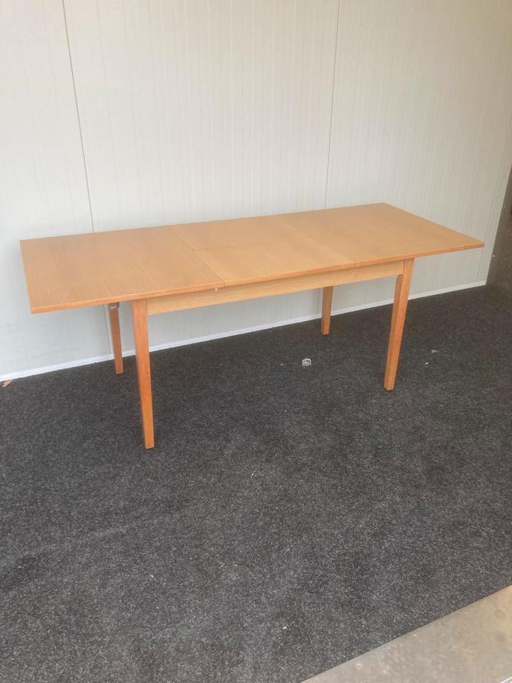 Fraaie in hoogte verstelbare vintsge eettafel, Antiek en Kunst, Antiek | Meubels | Tafels, Ophalen