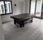 Pooltafel TopTable Dinner Black Wood, met banken set 7ft/8ft, Sport en Fitness, Nieuw, Ophalen of Verzenden, Pooltafel