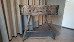 ***gave metalen koffer tafel!!!***, Huis en Inrichting, Tafels | Bijzettafels, Minder dan 55 cm, Metaal of Aluminium, Zo goed als nieuw