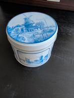 Oud Hollandse plaatjes Koektrommel ongeveer 8,5cm hoog, Minder dan 50 cm, Minder dan 50 cm, Ophalen of Verzenden, Zo goed als nieuw