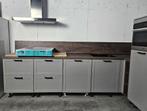 NIEUWE Showroomkeuken MDF Kaderfront / INNOVARE KEUKENS, Hoekkeuken, Nieuw, Kunststof, Grijs