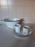 Div wit emaille, Ophalen