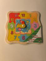 Nieuwe houten puzzel klok in folie in plastic nieuw!, Ophalen of Verzenden, 10 tot 50 stukjes, Nieuw, 2 tot 4 jaar