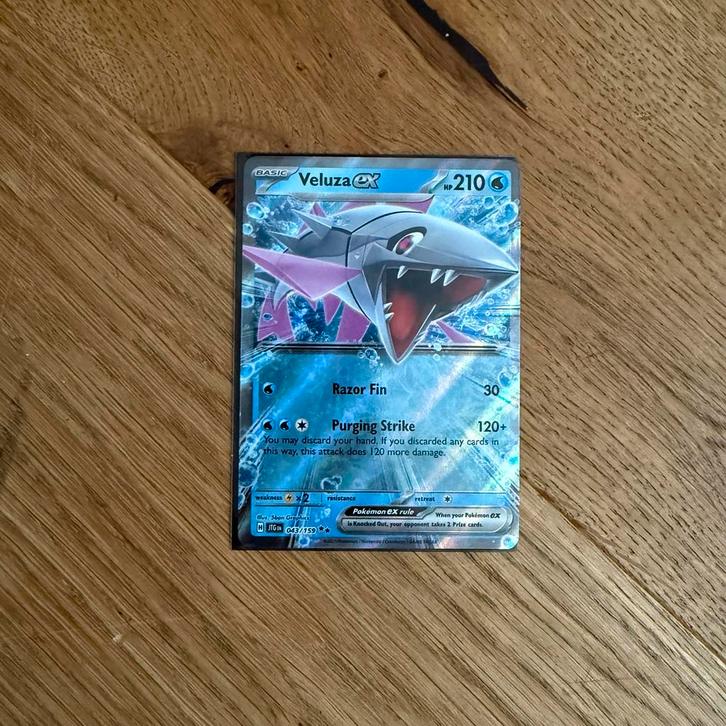 Veluza Ex 043/159 - Nieuwstaat!, Hobby en Vrije tijd, Verzamelkaartspellen | Pokémon, Zo goed als nieuw, Ophalen