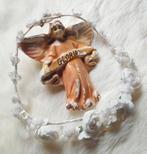 Mooi Oud Brocante Communie Diadeem, Engel & Rozenkrans🕯🤍, Ophalen of Verzenden