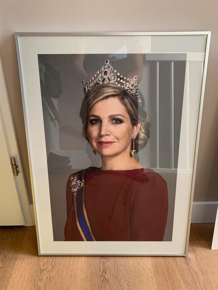 Portretten van Willem-Alexander en Máxima, Verzamelen, Koninklijk Huis en Royalty, Kaart, Foto of Prent, Ophalen