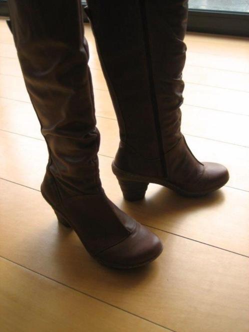 Prachtige cognacleren designlaars EL NATURALISTA 38 snazzeys, Kleding | Dames, Schoenen, Nieuw, Hoge laarzen, Bruin, Verzenden
