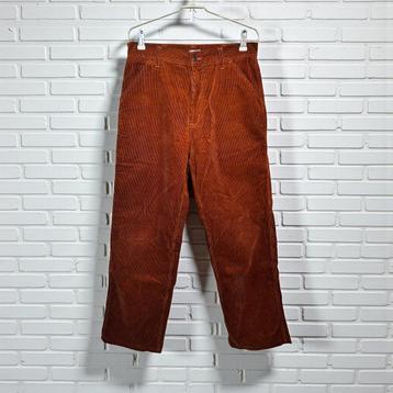 Carhartt Jeans Maat S Bruin Oranje Cargo Corduroy Wip beschikbaar voor biedingen