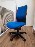 Zwart met blauwe bureaustoel, gratis op te halen, Huis en Inrichting, Bureaustoelen, Ophalen, Gebruikt, Zwart, Bureaustoel