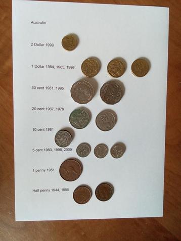 Australië munten  beschikbaar voor biedingen