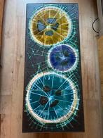 Vintage Salontafel met Tegeldesign, Gebruikt, 100 tot 150 cm, Metaal, Minder dan 50 cm