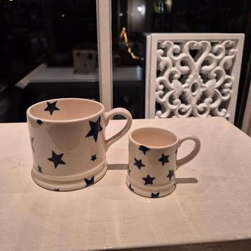 Emma Bridgewater mokjes Blue Stars nieuw  beschikbaar voor biedingen