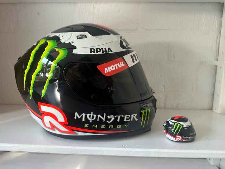 HJC RPHA 10 Lorenzo Helm - Maat M, Motoren, Kleding | Motorhelmen, Heren, Integraalhelm, M, HJC, Tweedehands, Ophalen of Verzenden