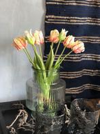 VOORJAAR! PRACHTIGE VAAS met PAPEGAAI TULPEN met rood, Nieuw, Ophalen of Verzenden, Rood