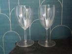 2 Plastic Mepal wijnglazen 300ml transparant, Ophalen of Verzenden, Gebruikt