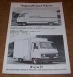 diverse leaflets Peugeot J9, Boeken, Auto's | Folders en Tijdschriften, Peugeot, Zo goed als nieuw, Verzenden